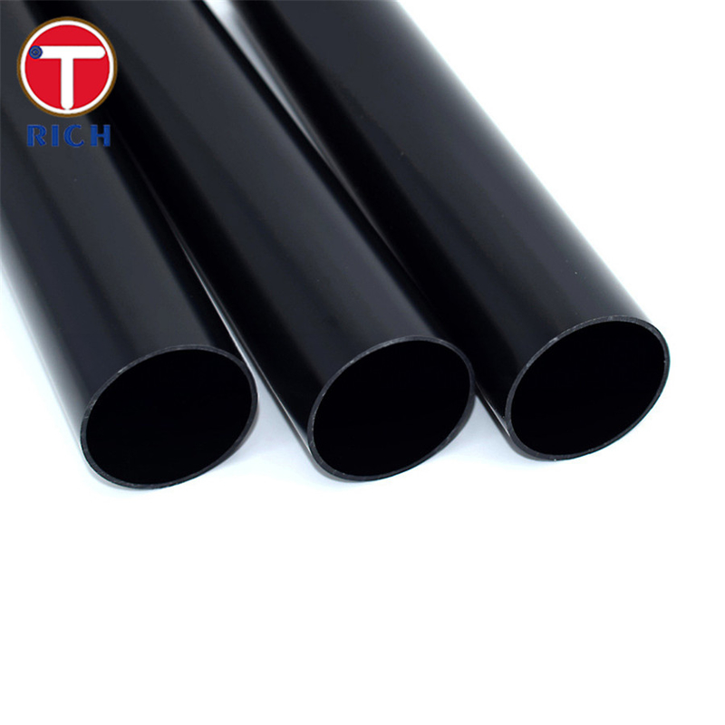 ASTM A1024 등급 50 철강 선 파이프 압력 유체 전달을 위한 검은 평면 끝 무선 철강 파이프