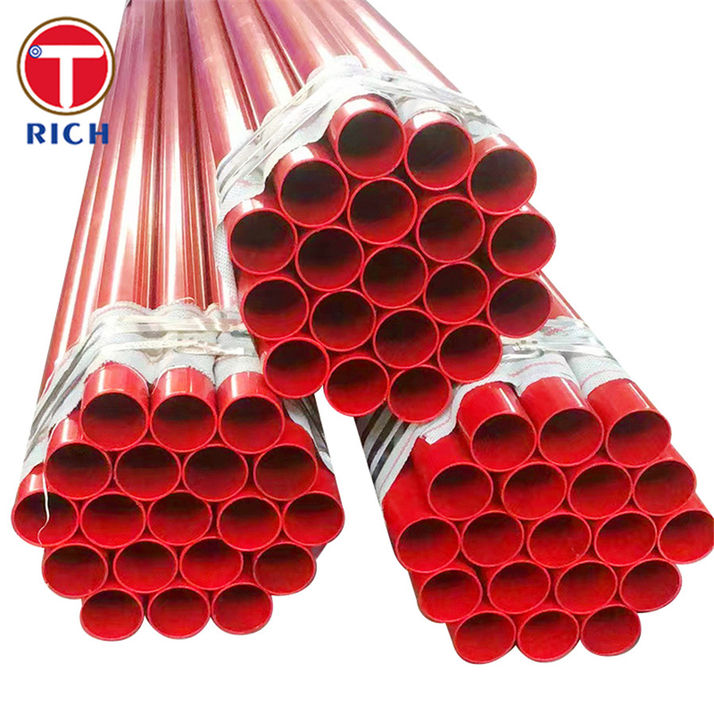 ASTM A978 플라스틱으로 코팅 된 철강 파이프 전 코팅 된 폴리에틸렌 래인 합성 리브 용접 된 철강 파이프