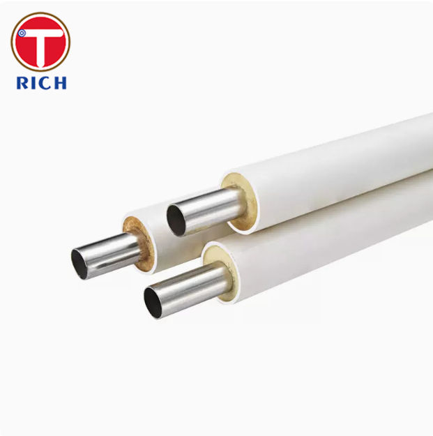 ASTM A213 PVC 코팅 강관, 단열용 이음매 없는 오스테나이트 스테인리스강관