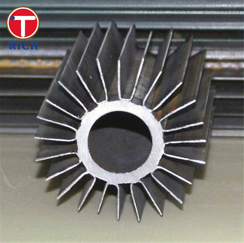 기름 열 교환기에서 더 나은 열 전달을 위해 높은 온도 내성을 가진 부식 저항성 용접 된 길쭉한 핀 튜브