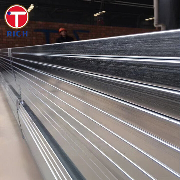 ASTM A500 C등급 50 ksi 양력 강도와 함께 냉동으로 형성 된 용접 탄소 강철 구조적 정면 튜빙