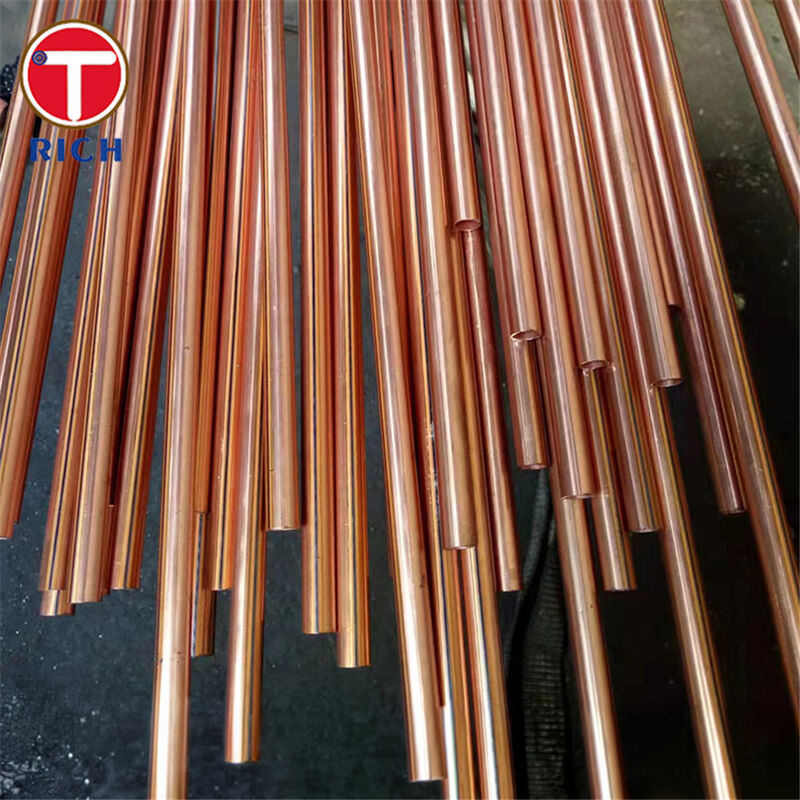 SAE J527 브레이크 라인 적용용 외경 4.76-12.7 mm 구리 도금 번디 튜브