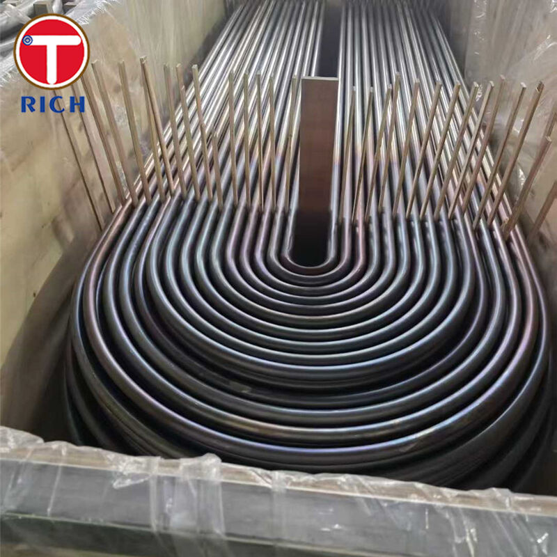 열교환기용 압력 부재 구조 및 제어된 U자 굽힘 형상을 갖춘 ASTM A179 A192 이음매 없는 탄소강 U자 굽힘 튜브